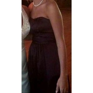 David Bridal Chocolate brown bridesmaid dress